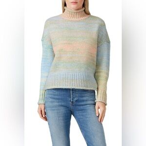 Space-Dye Mock-Neck Sweater